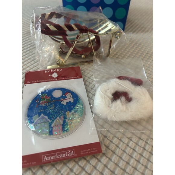 American Girl Today Coconut Holiday Accessories Sleigh Retired 2005 NEW Sealed - Picture 1 of 9